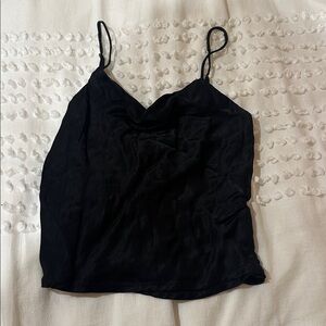 Black cowl neck Zara Women's Top